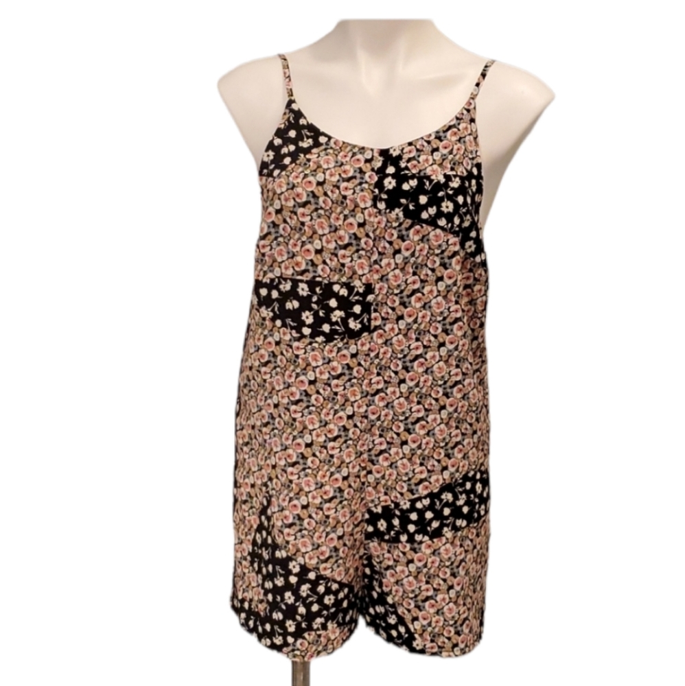 Topshop Floral Patchwork Romper NWT
